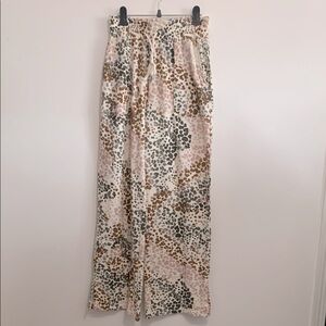 ❤️ Zac & Rachel women’s animal print knit wide leg pants size S